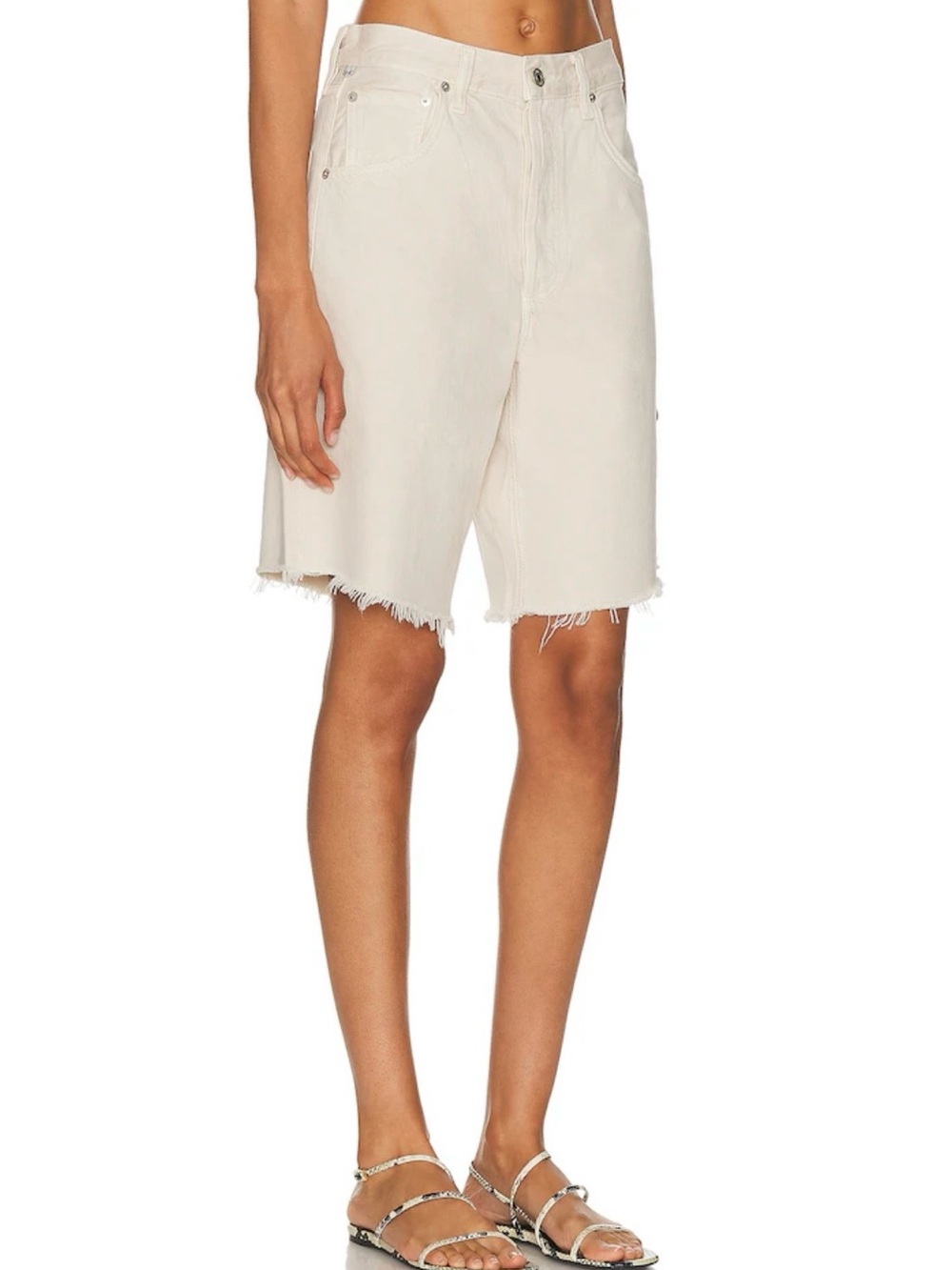 NWT CITIZENS OF HUMANITY AYLA SHORTS IN ALMONDETTE SZ 29 - Picture 2 of 10